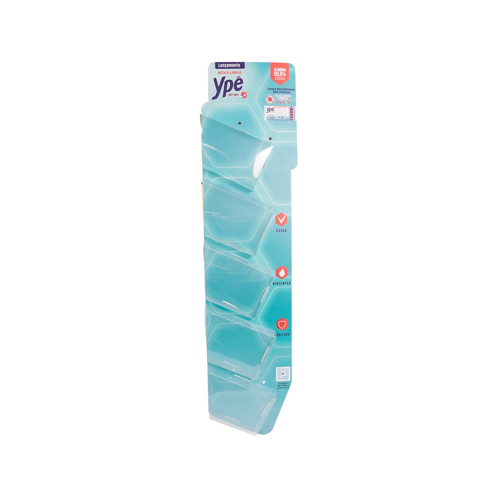 Fita strip personalizada para exposição vertical de produtos